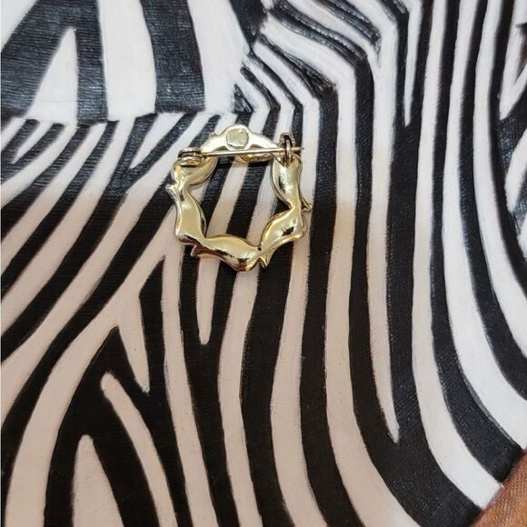 Vintage Gold Tone Paisley Design Brooch - Picture 4 of 7